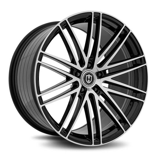 CFF50-20105BLNK3573BMF - Curva CFF50 20X10.5 Blank 35mm Gloss Black Machine Face - Curva Wheels Canada