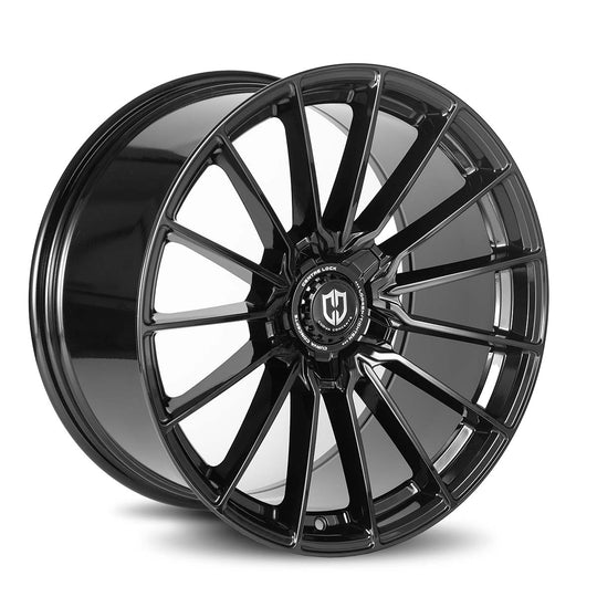 CFF75-1995BLNK2073B - Curva CFF75 19X9.5 Blank 20mm Gloss Black - Curva Wheels Canada