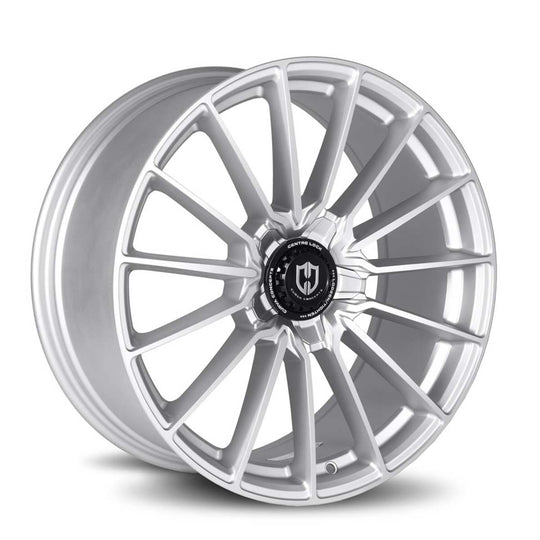CFF75-1995BLNK2073SMFS - Curva CFF75 19X9.5 Blank 20mm Silver Machined Face Satin Lacquer - Curva Wheels Canada