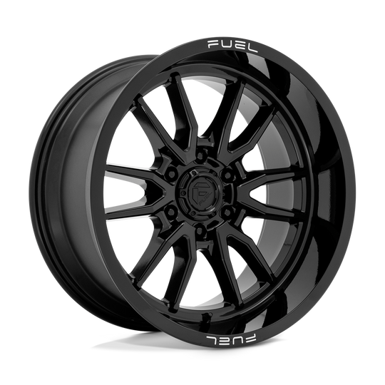 D76020008947 - Fuel Off-Road D760 Clash 20X10 6X135 -18 mm Gloss Black - Fuel Off-Road Wheels Canada