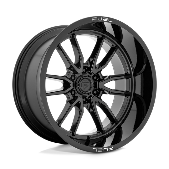 D76022208947 - Fuel Off-Road D760 Clash 22X12 6X135 -44 mm Gloss Black - Fuel Off-Road Wheels Canada