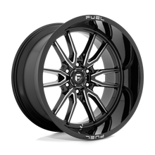 Load image into Gallery viewer, D76122208447 - Fuel Off-Road D761 Clash 22X12 6X139.7 -44 mm Gloss Black Milled - Fuel Off-Road Wheels Canada