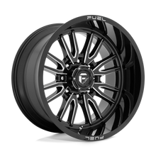 Load image into Gallery viewer, D76122201747 - Fuel Off-Road D761 Clash 22X12 8X170 -44 mm Gloss Black Milled - Fuel Off-Road Wheels Canada