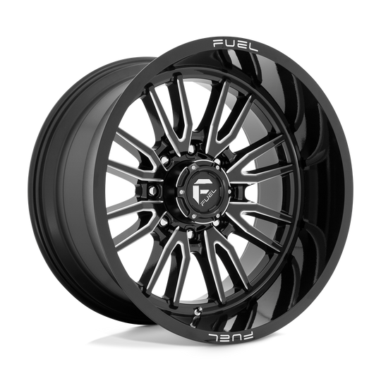 D76122201747 - Fuel Off-Road D761 Clash 22X12 8X170 -44 mm Gloss Black Milled - Fuel Off-Road Wheels Canada