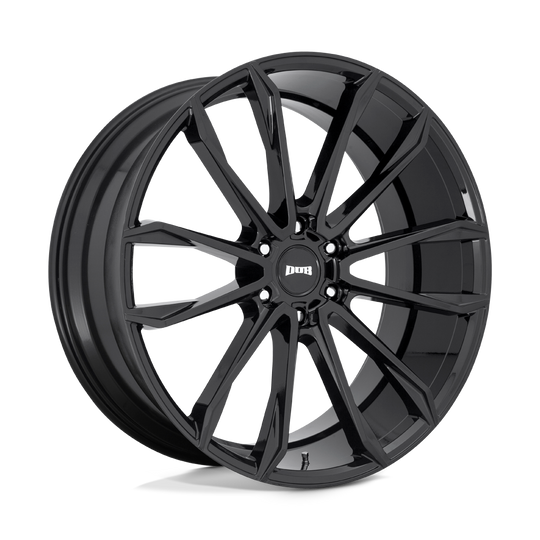 S253240089+30 - DUB S253 Clout 24X10 6X135  30mm Gloss Black - DUB Wheels Canada