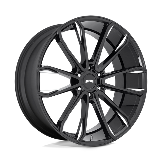 S252240089+30 - DUB S252 Clout 24X10 6X135  30mm Gloss Black Milled - DUB Wheels Canada