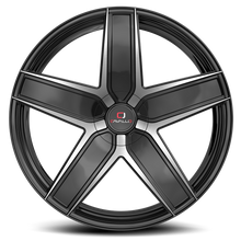 Load image into Gallery viewer, CLVC31228551121143+38BM - Cavallo CLV-C-31 22X8.5 5X112 38mm Gloss Black &amp; Machined - Cavallo Wheels Canada
