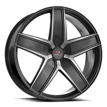Load image into Gallery viewer, CLVC31228551121143+38BM - Cavallo CLV-C-31 22X8.5 5X112 38mm Gloss Black &amp; Machined - Cavallo Wheels Canada