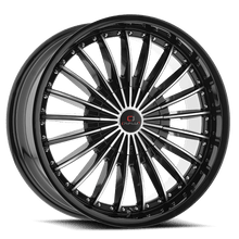 Load image into Gallery viewer, CLV-32228551081143+38BM - Cavallo CLV-32 22X8.5 5X108 ET 38MM Gloss Black &amp; Machined - Cavallo Wheels Canada