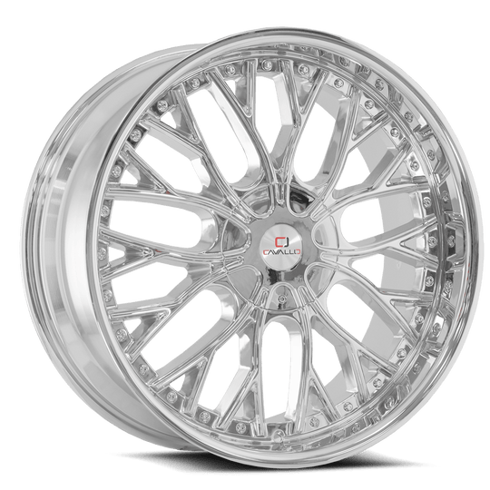 CLV-33188051121143+35C - Cavallo CLV-33 18X8 5X112 35mm Chrome - Cavallo Wheels Canada