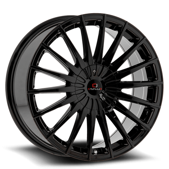 CLV-341883835GB-I - Cavallo CLV-34 18X8 5X114.3 35mm Gloss Black - Cavallo Wheels Canada