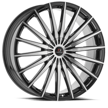 Load image into Gallery viewer, CLVC34208551121143+35BM - Cavallo CLV-C-34 20X8.5 5X112 35mm Gloss Black &amp; Machined - Cavallo Wheels Canada