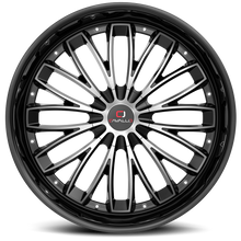 Charger l'image dans la galerie, CLV-42188051081143+35BM - Cavallo CLV-42 18X8 5X108 35mm Gloss Black &amp; Machined - Cavallo Wheels Canada