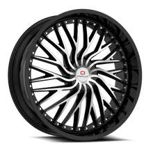 Charger l'image dans la galerie, CLV-43208551101143+35BM - Cavallo CLV-43 20X8.5 5X110 ET 35MM Gloss Black &amp; Machined - Cavallo Wheels Canada