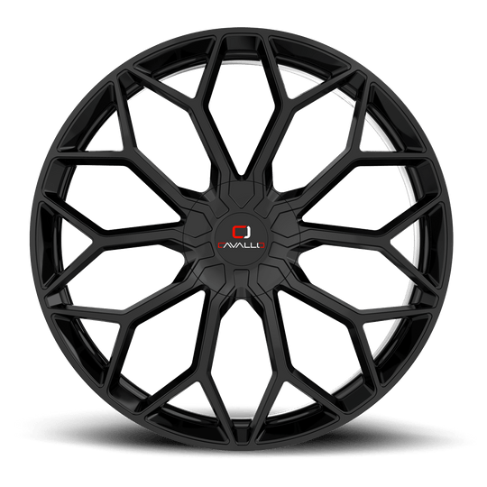 CLV-44188935GB-I - Cavallo CLV-44 18X8 4X100 35mm Gloss Black - Cavallo Wheels Canada
