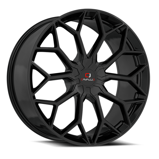 CLV-4420852335GB-I - Cavallo CLV-44 20X8.5 5X100 35mm Gloss Black - Cavallo Wheels Canada