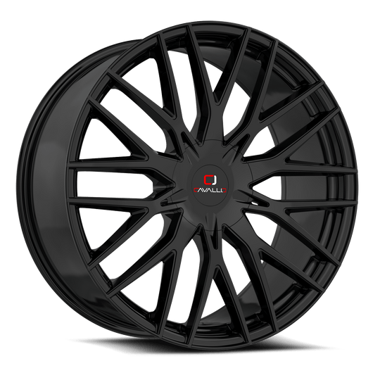 CLV-451883535GB-I - Cavallo CLV-45 18X8 5X110 35mm Gloss Black - Cavallo Wheels Canada