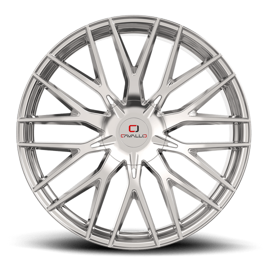 CLV-45188051001143+35C - Cavallo CLV-45 18X8 5X100 ET 35MM Chrome - Cavallo Wheels Canada