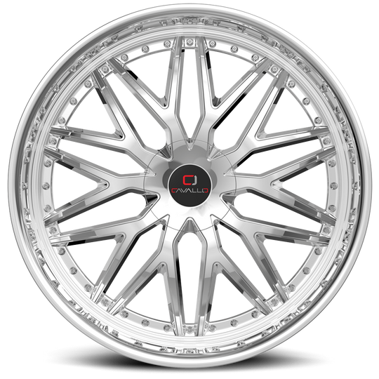 CLV-462490BLANK+18NC - Cavallo CLV-46 24X9 Blank 18mm Nano Chrome - Cavallo Wheels Canada