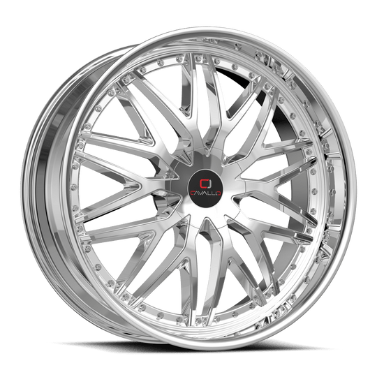 CLV-46188051051143+35NCR - Cavallo CLV-46 18X8 5X105 ET 35MM Nano Chrome - Cavallo Wheels Canada