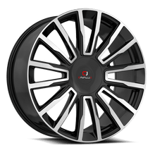 Charger l'image dans la galerie, CLV-47228551081143+38BM - Cavallo CLV-47 22X8.5 5X108 38mm Gloss Black &amp; Machined - Cavallo Wheels Canada