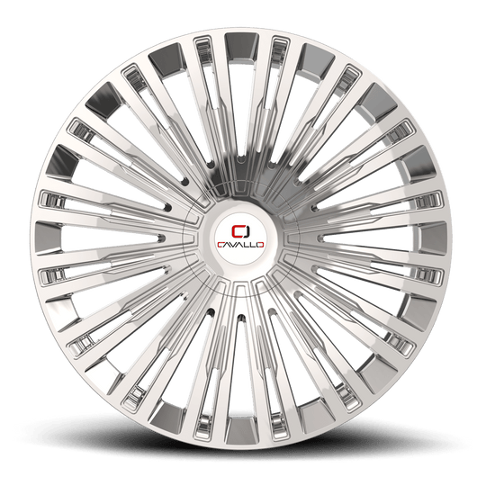 CLV-482490BLANK+18C - Cavallo CLV-48 24X9 Blank 5X/6X 18mm Chrome - Cavallo Wheels Canada