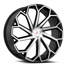 Load image into Gallery viewer, CLV-512490BLANK+18BM - Cavallo CLV-51 24X9 BLANK ET 18MM Gloss Black &amp; Machined - Cavallo Wheels Canada