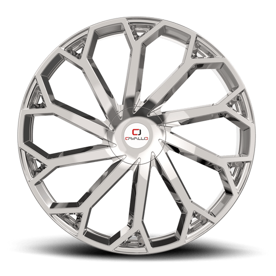 CLV-512490BLANK+18C - Cavallo CLV-51 24X9 BLANK ET 18MM Chrome - Cavallo Wheels Canada