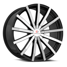 Charger l'image dans la galerie, CLV-52188051001143+35BM - Cavallo CLV-52 18X8 5X100 35mm Gloss Black &amp; Machined - Cavallo Wheels Canada