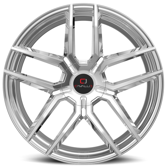 CLV-552490BLANK+18NC - Cavallo CLV-55 24X9 Blank 18mm Nano Chrome - Cavallo Wheels Canada