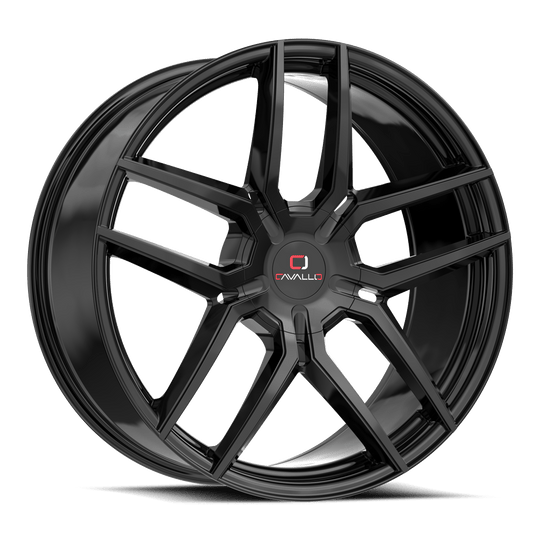 CLV-552695BLANK+18GB - Cavallo CLV-55 26X9.5 Blank 18mm Gloss Black - Cavallo Wheels Canada