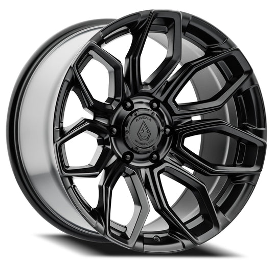 A116220075P01501 - Arena Cobra 22X10 5X127 15mm Satin Black - Arena Wheels Canada