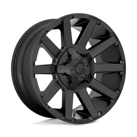 D43720901857 - Fuel Offroad D437 Contra 20X9 8X180  20mm Satin Black - Fuel Offroad Wheels Canada