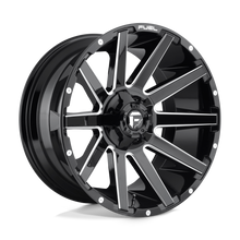Load image into Gallery viewer, D61520002647 - Fuel Offroad D615 Contra 20X10 5X114.3 / 5X127 -18mm Gloss Black Milled - Fuel Offroad Wheels Canada