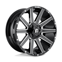 Load image into Gallery viewer, D61520909857 - Fuel Off-Road D615 Contra 20X9 6X135 6X139.7 20mm Gloss Black Milled - Fuel Off-Road Wheels Canada