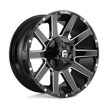 Charger l'image dans la galerie, D61520901757 - Fuel Off-Road D615 Contra 20X9 8X170 20mm Gloss Black Milled - Fuel Off-Road Wheels Canada