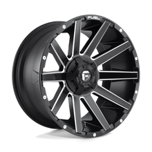 Load image into Gallery viewer, D61620901850 - Fuel Off-Road D616 Contra 20X9 8X180 1mm Matte Black Milled - Fuel Off-Road Wheels Canada