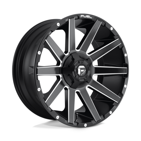 D61620902750 - Fuel Off-Road D616 Contra 20X9 6X114.3 ET 1mm Matte Black Milled - Fuel Off-Road Wheels Canada