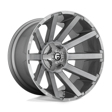 Load image into Gallery viewer, D71422009846 - Fuel Off-Road D714 Contra Platinum 22X10 6X135 6X139.7 -19 mm Brushed Gun Metal Tinted Clear - Fuel Off-Road Wheels Canada