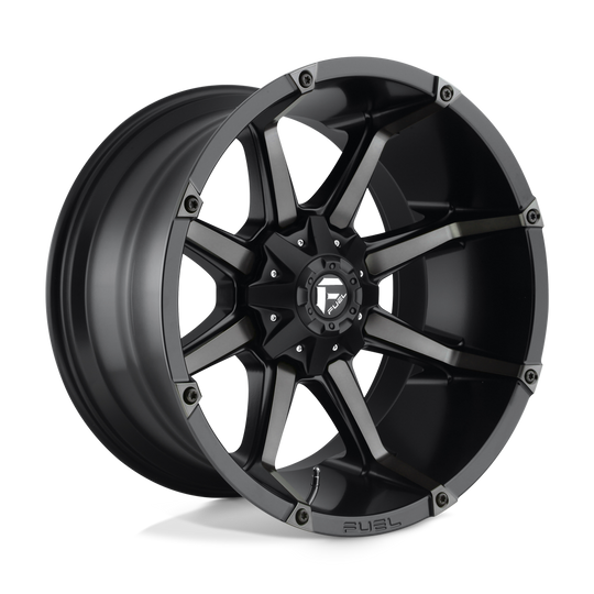D55622209847 - Fuel Off-Road D556 Coupler 22X12 6X135 6X139.7 -44 mm Matte Black Double Dark Tint - Fuel Off-Road Wheels Canada