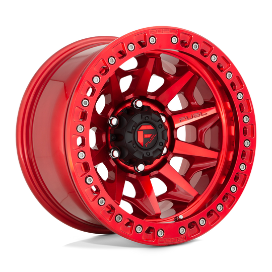 D11317907536 - Fuel Off-Road D113 Covert Beadlock 17X9 5X127 -38 mm Candy Red - Fuel Off-Road Wheels Canada
