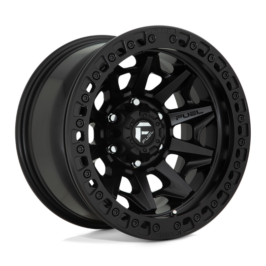 D11417908445 - Fuel Off-Road D114 Covert Beadlock 17X9 6X139.7 -15 mm Matte Black - Fuel Off-Road Wheels Canada