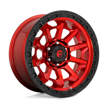 Load image into Gallery viewer, D69517908750 - Fuel Off-Road D695 Covert 17X9 6X114.3 ET 1mm Candy Red with Black Bead Ring - Fuel Off-Road Wheels Canada