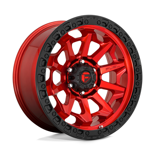 D69517908750 - Fuel Off-Road D695 Covert 17X9 6X114.3 ET 1mm Candy Red with Black Bead Ring - Fuel Off-Road Wheels Canada