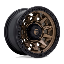 Load image into Gallery viewer, D69615808540E - Fuel Off-Road D696 Covert 15X8 5X139.7 -12 mm Matte Bronze Black Bead Ring - Fuel Off-Road Wheels Canada