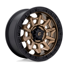 Load image into Gallery viewer, D6961885A360 - Fuel Off-Road D696 Covert 18X8.5 5X120 ET 35mm Matte Bronze with Black Bead Ring - Fuel Off-Road Wheels Canada