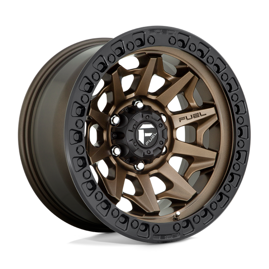D69617908945 - Fuel Off-Road D696 Covert 17X9 6X135 -12 mm Matte Bronze Black Bead Ring - Fuel Off-Road Wheels Canada