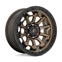 Load image into Gallery viewer, D69617908750 - Fuel Off-Road D696 Covert 17X9 6X114.3 ET 1mm Matte Bronze with Black Bead Ring - Fuel Off-Road Wheels Canada