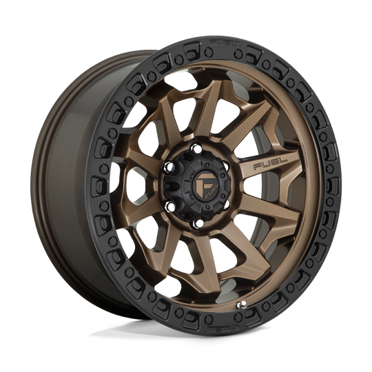 D69617908750 - Fuel Off-Road D696 Covert 17X9 6X114.3 ET 1mm Matte Bronze with Black Bead Ring - Fuel Off-Road Wheels Canada