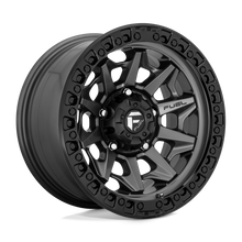 Charger l'image dans la galerie, D71616808540 - Fuel Off-Road D716 Covert 16X8 5X139.7 ET -10mm Matte Gunmetal with Black Bead Ring - Fuel Off-Road Wheels Canada